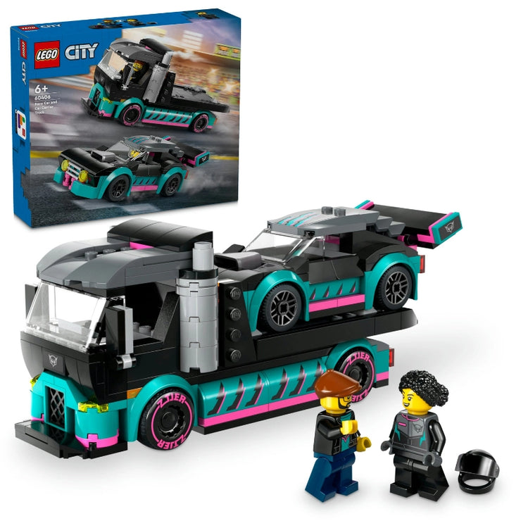 Race Car and Car Carrier Truck- 328 Pcs