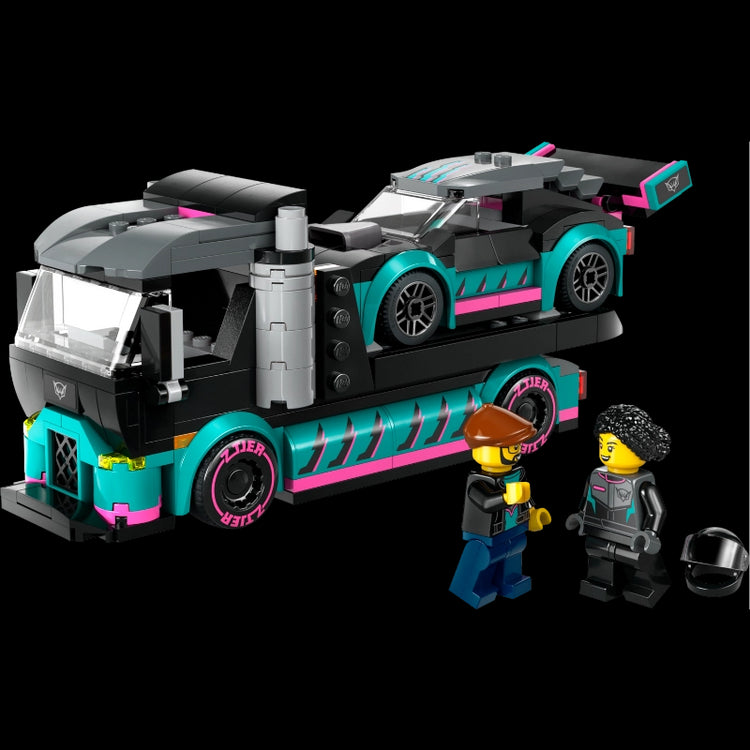 Race Car and Car Carrier Truck- 328 Pcs