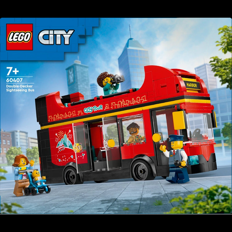 Red Double-Decker Sightseeing Bus- 384 Pcs