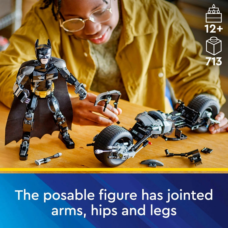 Batman Construction Figure and the Bat-Pod Bike- 713 Pcs