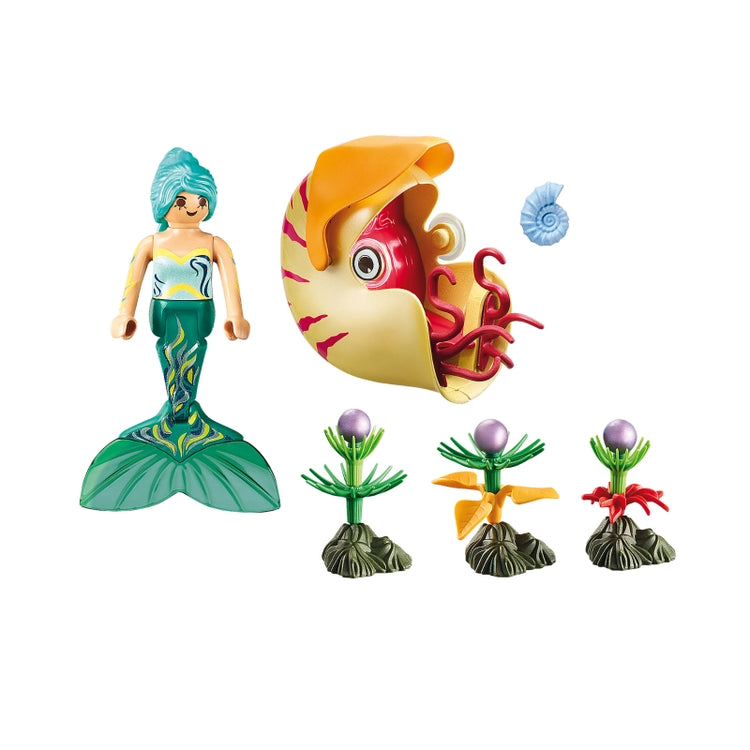 Mermaid with Sea Snail Gondola- 23 Pcs