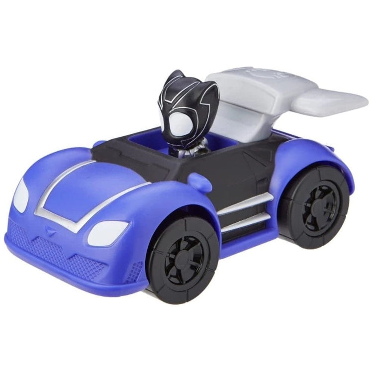 Spidey Amazing Friends- Pull Back Vehicle (Webbed Wheelies) (Black Panther)