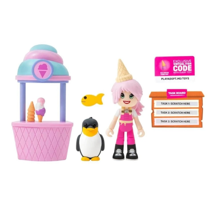 Adopt Me- 2 Figure Pack (Friends Pack)- Ice Cream Parlour