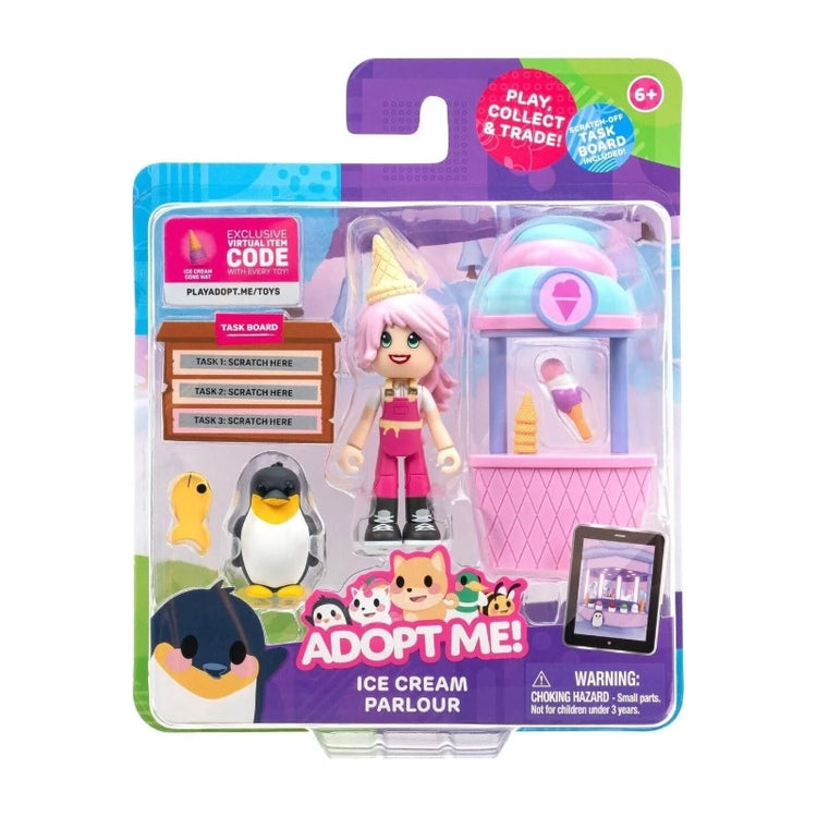 Adopt Me- 2 Figure Pack (Friends Pack)- Ice Cream Parlour