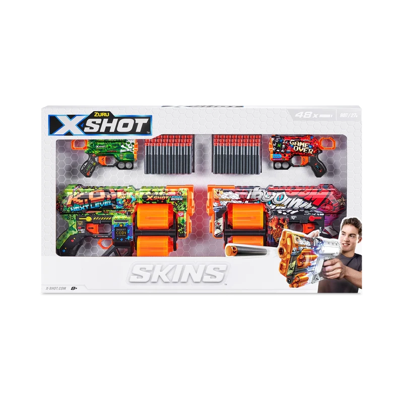 X-Shot Skins Dread & Menace Combo Pack (48 Dart) – Tales