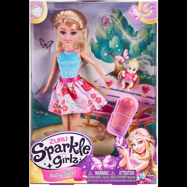 Sparkle Girlz Babysitter Doll Set
