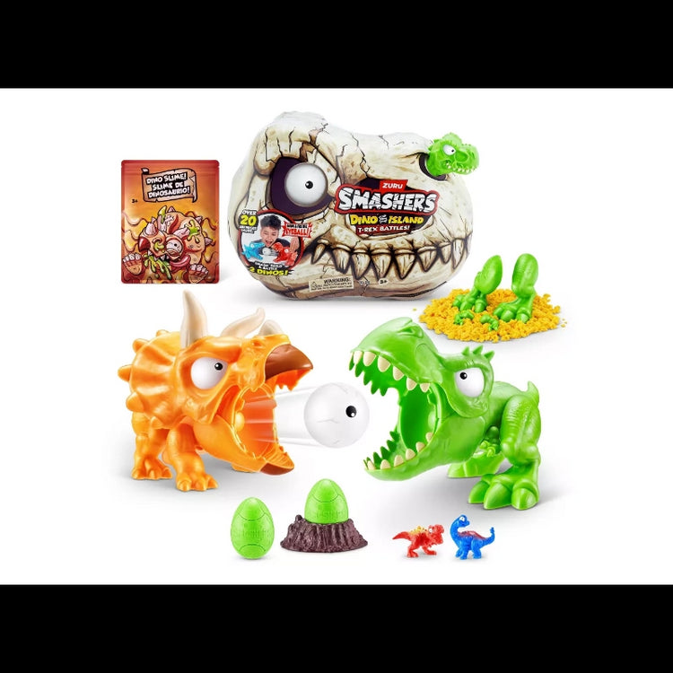 Smashers Dino Island T-Rex Battle Playset (Medium) (S1)