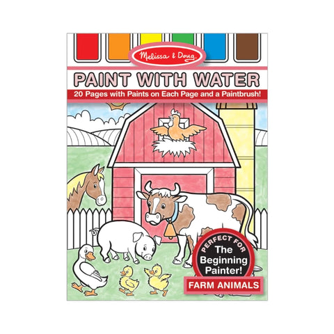 Paint with Water Kids' Art Pad- Farm Animals