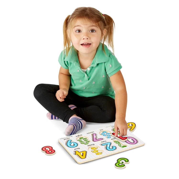 See-Inside Numbers Peg Puzzle- 10 pieces