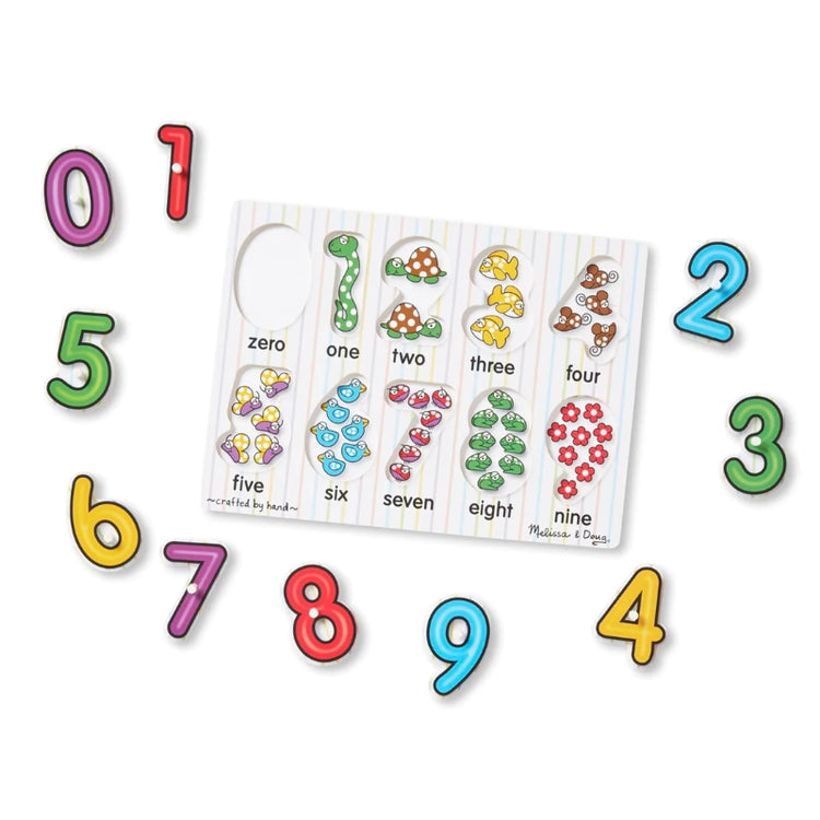 See-Inside Numbers Peg Puzzle- 10 pieces