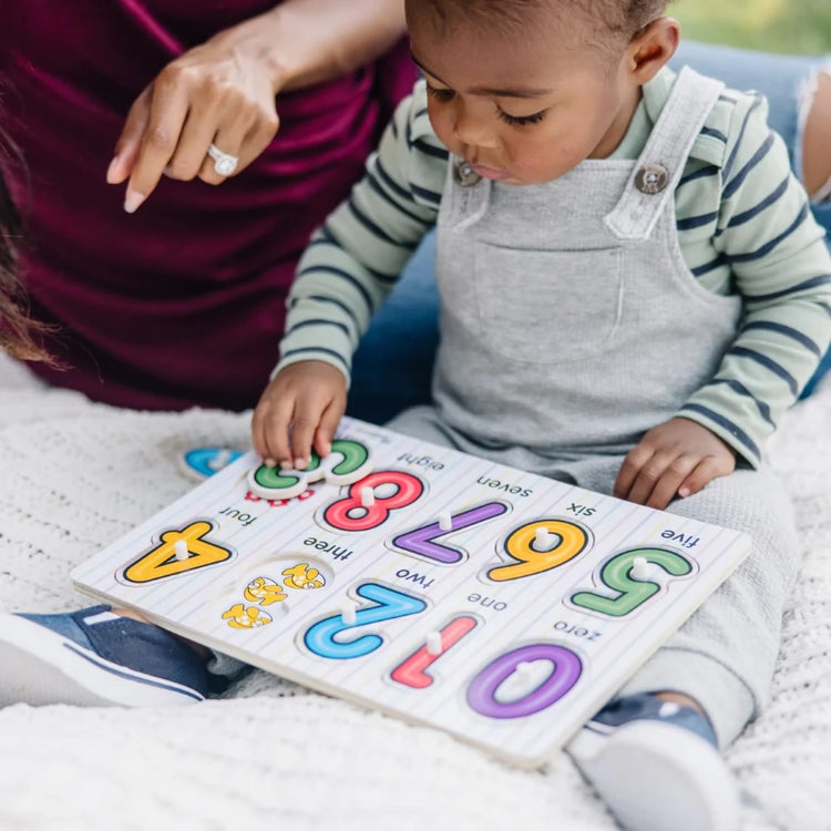 See-Inside Numbers Peg Puzzle- 10 pieces