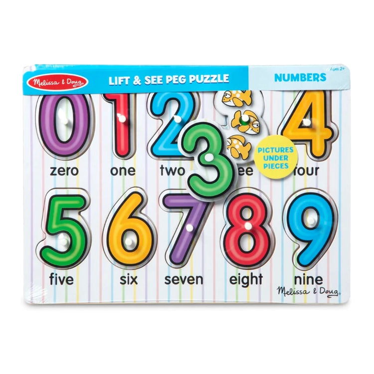 See-Inside Numbers Peg Puzzle- 10 pieces