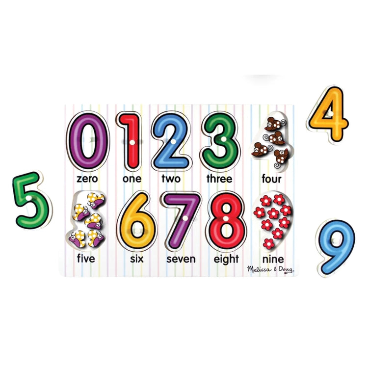 See-Inside Numbers Peg Puzzle- 10 pieces