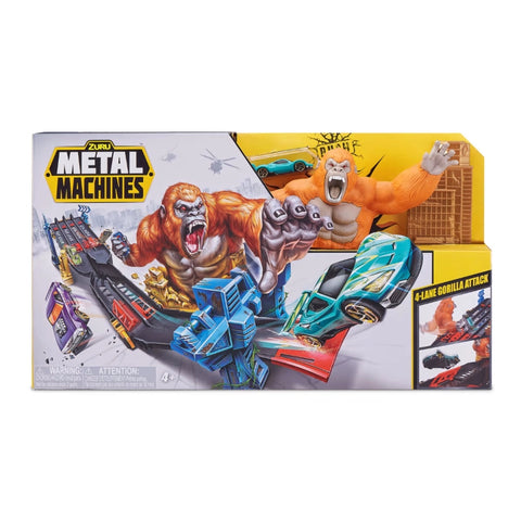 Metal Machines 4-Lane Gorilla Attack Track Set