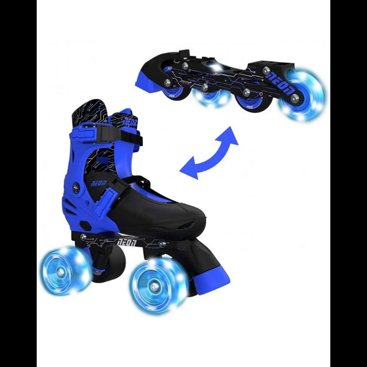 Neon Combo Skates 2-in-1 Blue/Black
