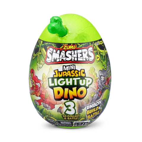 Smashers Jurassic- Series 1 Mini Light-Up Dino- PDQ