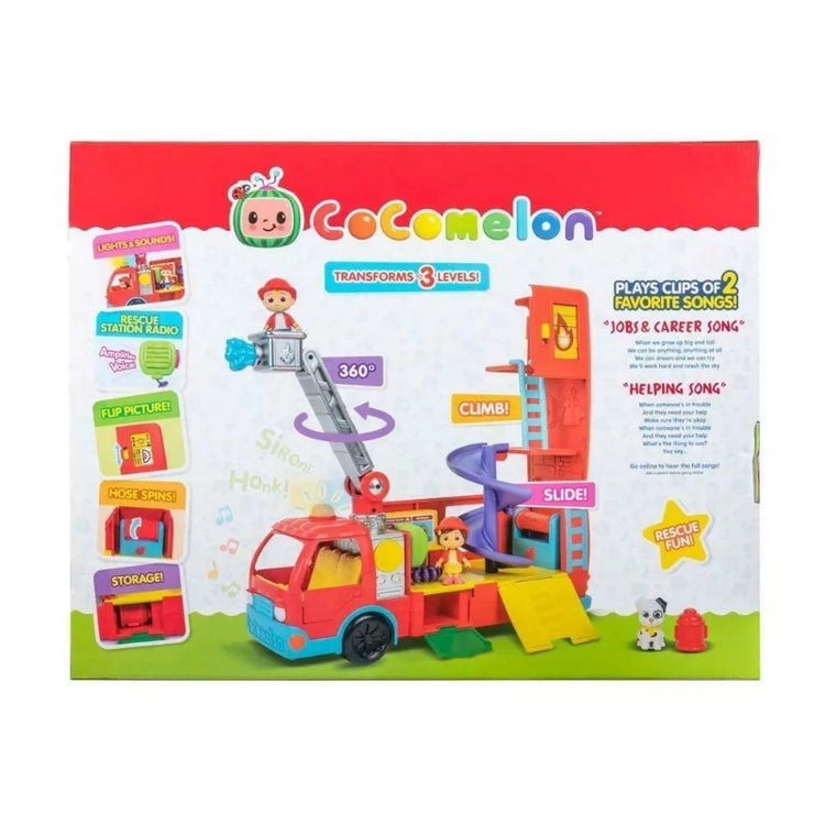CoComelon Feature Vehicle- Deluxe Transforming Fire Truck
