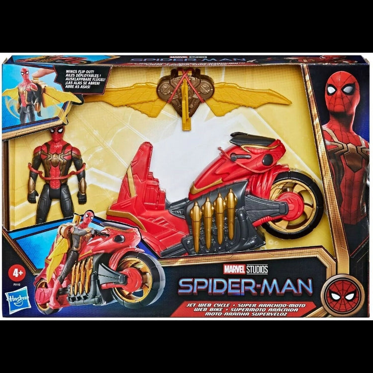 Spider-Man Deluxe Jet Web Cycle with 6-Inch Figure