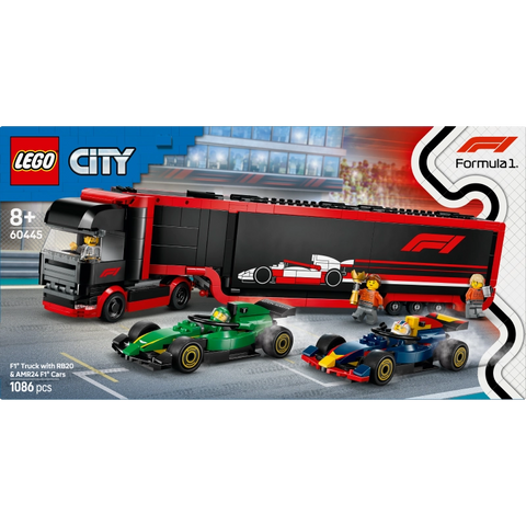 F1® Truck with RB20 & AMR24 F1® Cars- 1086 Pcs