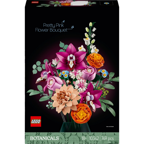 Pretty Pink Flower Bouquet- 749 Pcs