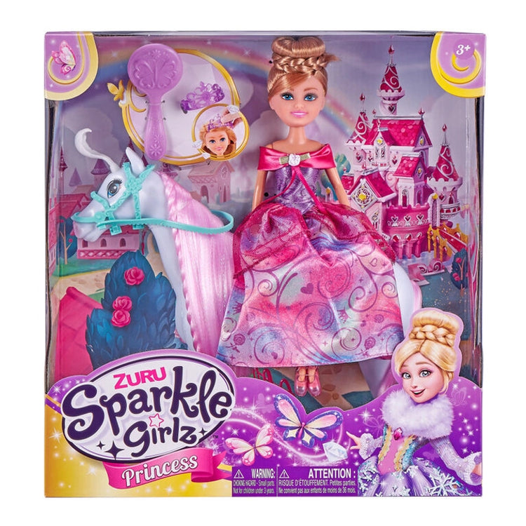 Sparkle Girlz Dolls Playset- Doll & Horse-10.5" Princess with Horse