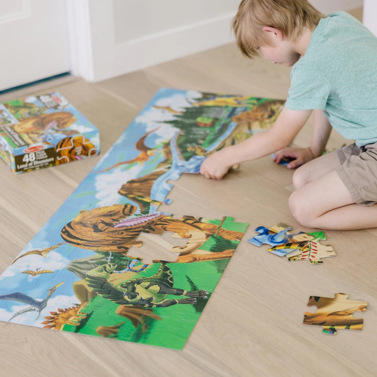 Land of Dinosaurs Floor Puzzle-48 Pieces