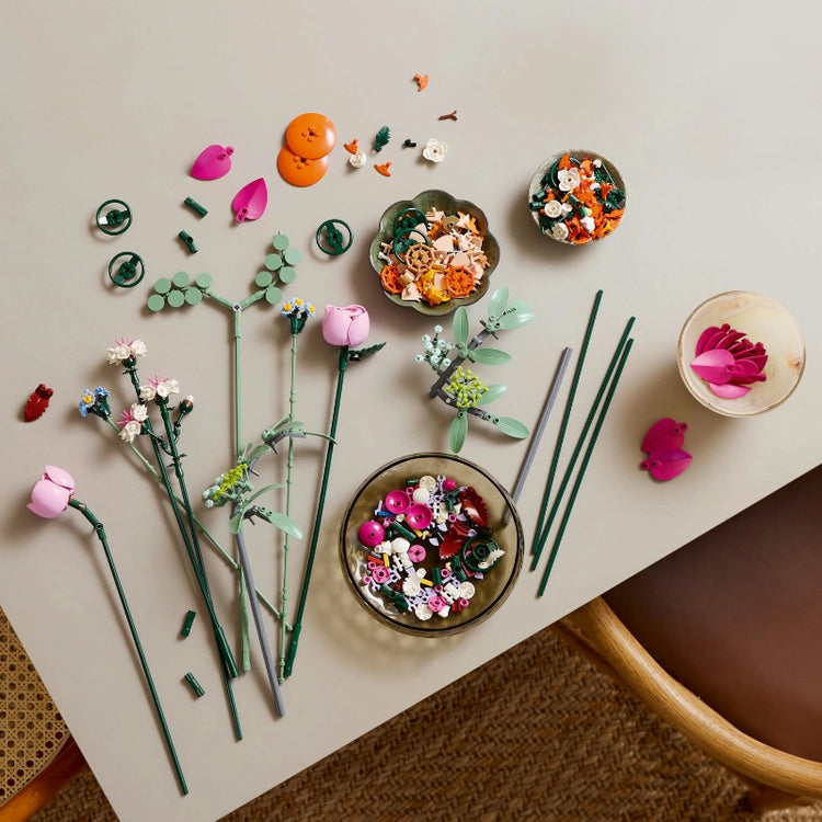 Pretty Pink Flower Bouquet- 749 Pcs