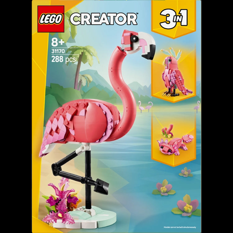 Wild Animals: Pink Flamingo- 288 Pcs