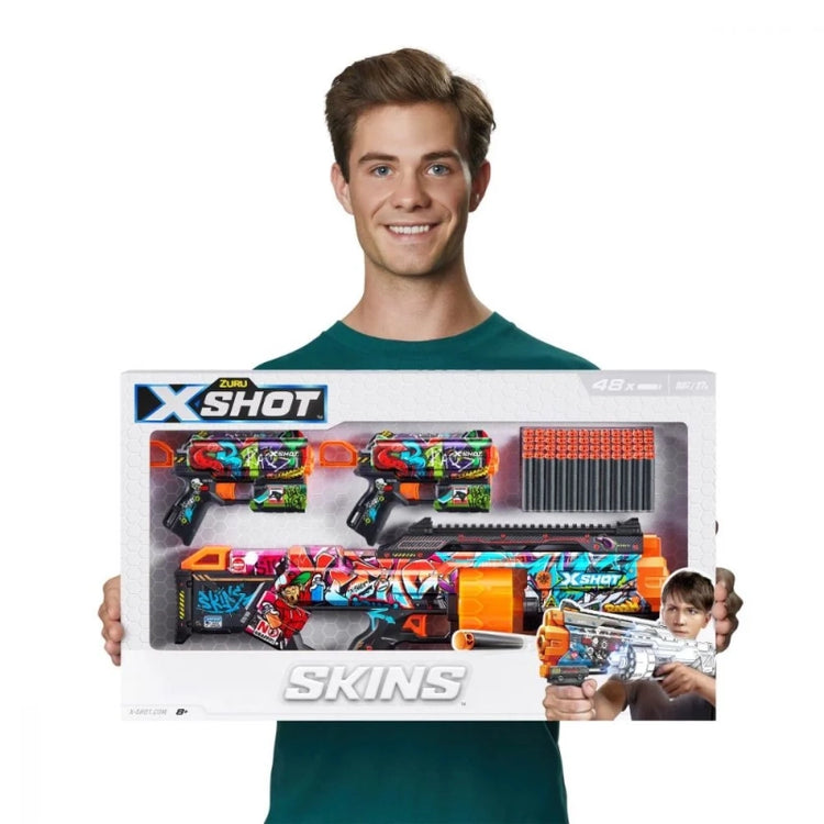 X-Shot Skins Mix Combo Pack Last Stand and 2 Flux Blasters (48 Darts)