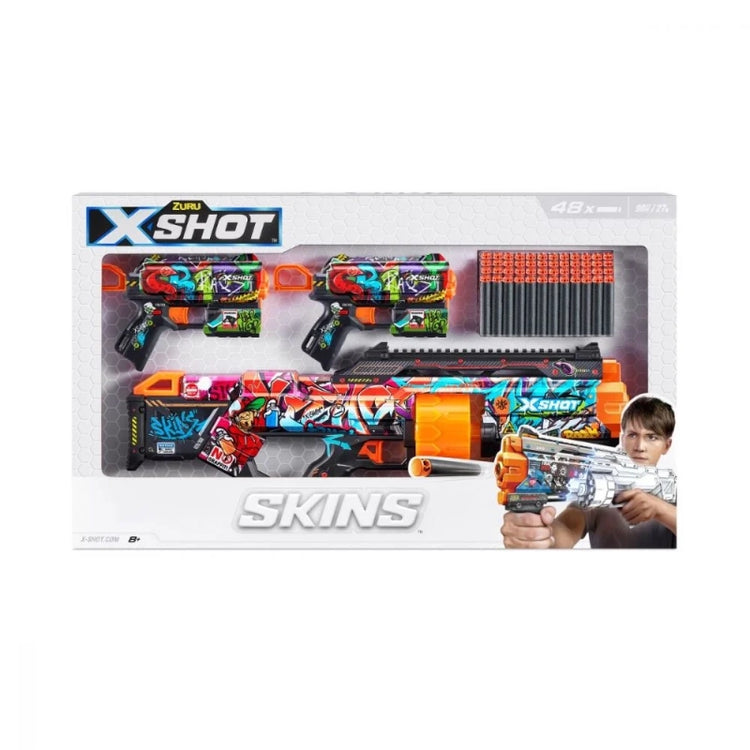 X-Shot Skins Mix Combo Pack Last Stand and 2 Flux Blasters (48 Darts)