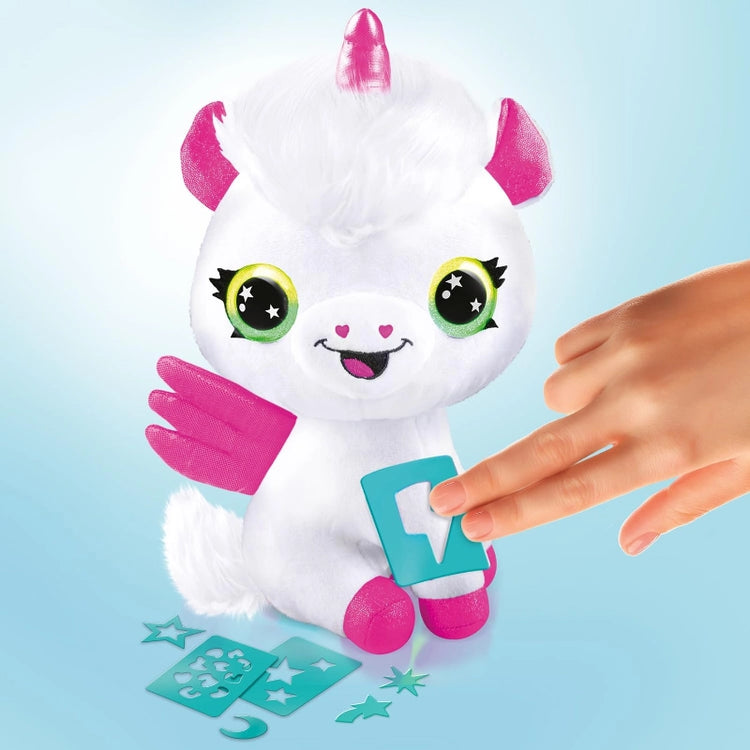 Airbrush Plush- Neon Unicorn