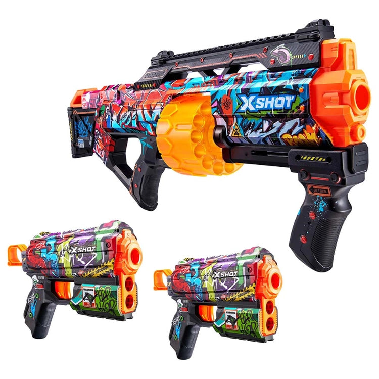 X-Shot Skins Mix Combo Pack Last Stand and 2 Flux Blasters (48 Darts)
