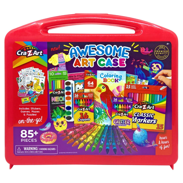 Cra-Z-Art Awesome Arts Case- 85 Pcs