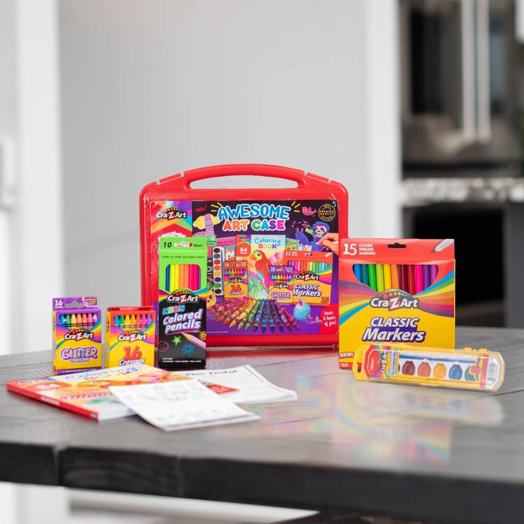 Cra-Z-Art Awesome Arts Case- 85 Pcs