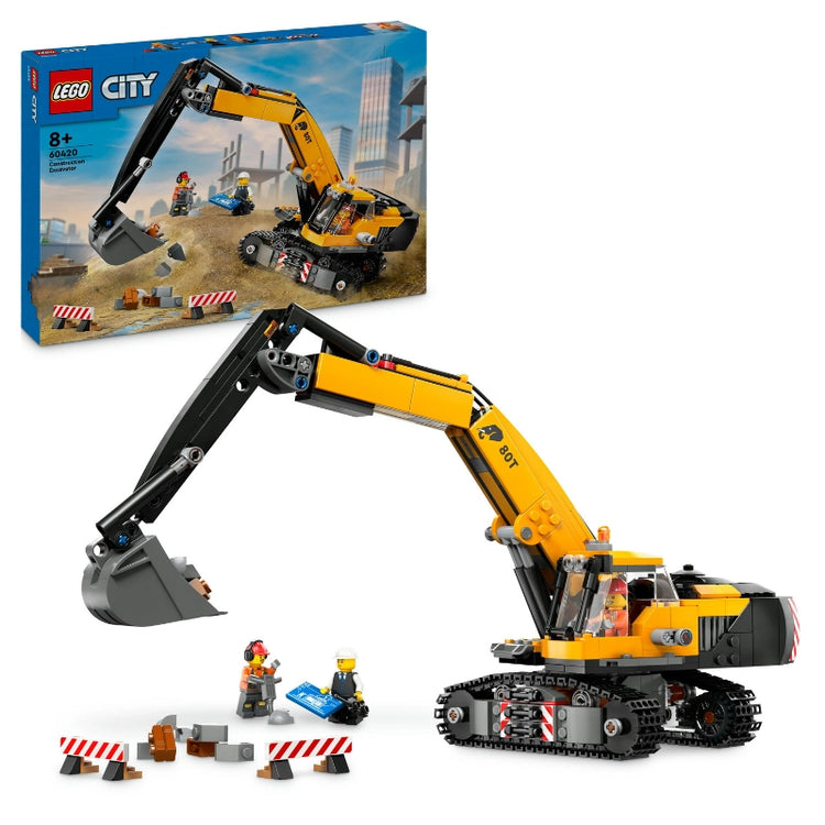 Yellow Construction Excavator- 633 Pcs