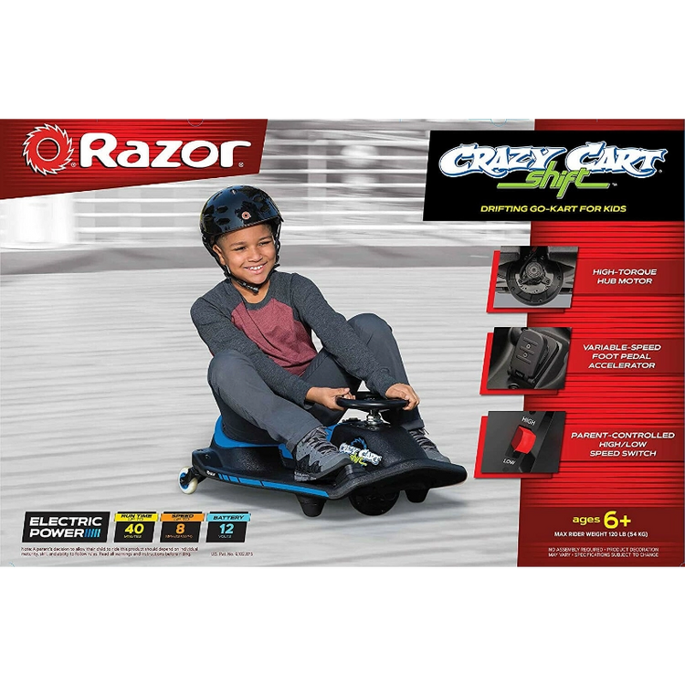 Crazy Cart Shift- Blue/Black