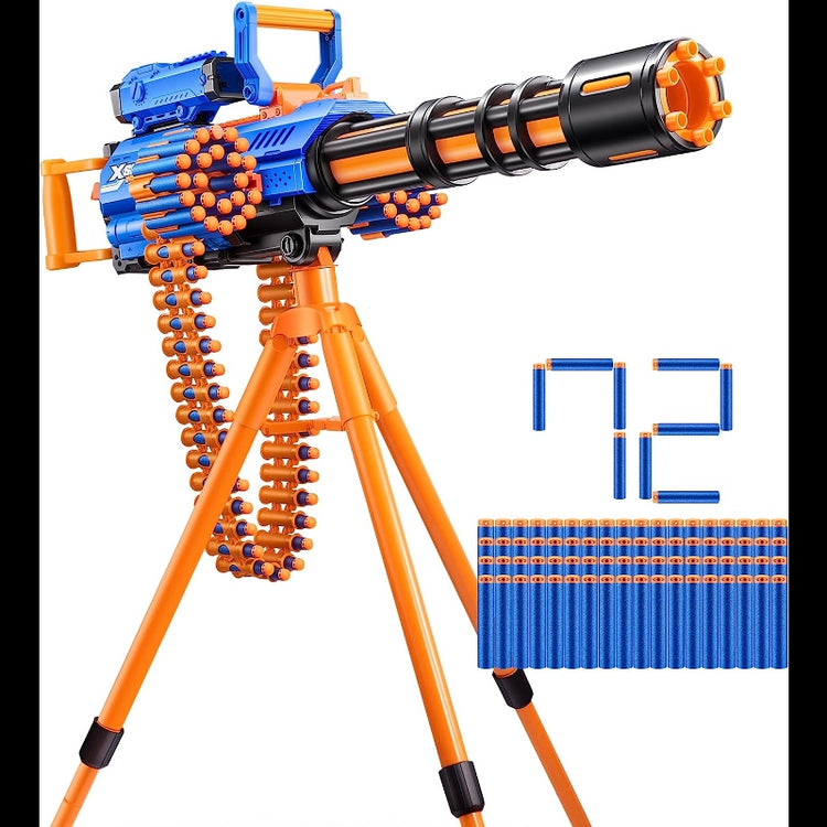 X-Shot Insanity Motorized Rage Fire Gatling Blaster with Tripod