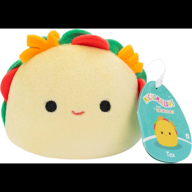 Micromallows 2.5" 4-Pack- Gordon Shark, Tex Taco, Tabitha Cat, Irina Axolotl