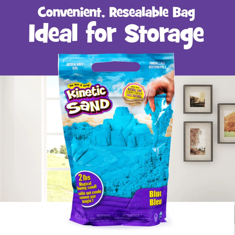 Kinetic Sand 2Ib Color Bag- Blue