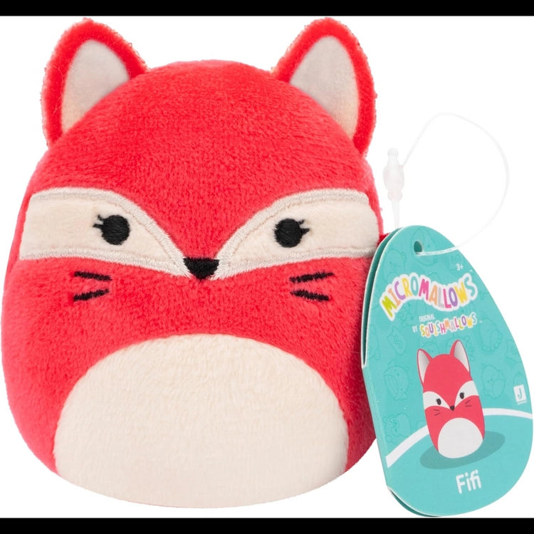 Micromallows 2.5" 4-Pack- Clara Cupcake, Fifi Fox, Henry Turtle, Melly Milk Carton