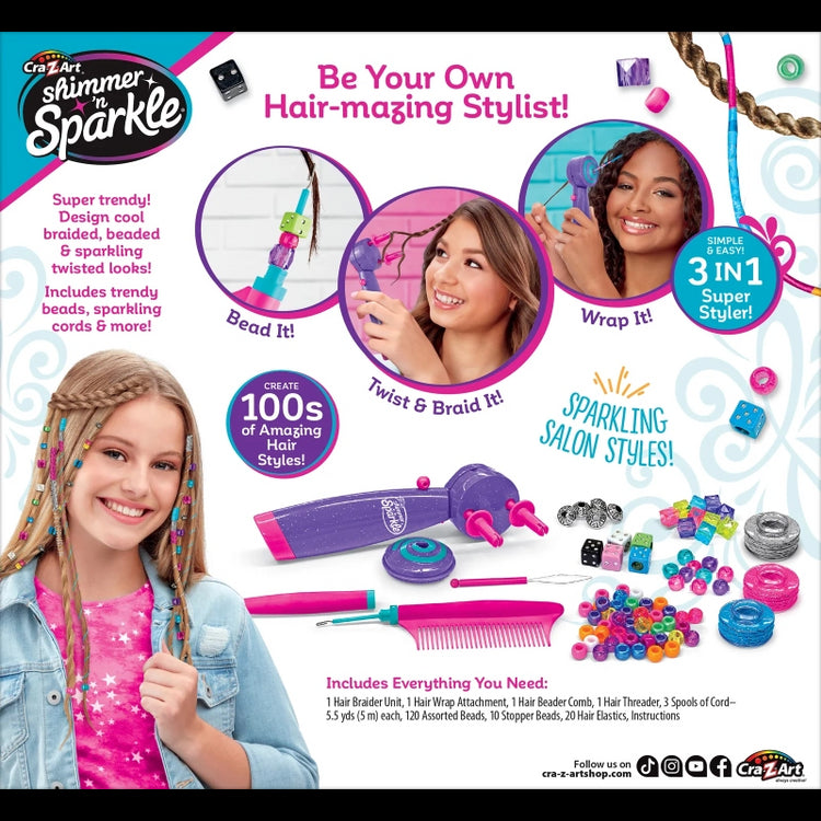 Shimmer 'n Sparkle Deluxe Styler Braid Bead & Twist!