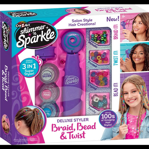 Shimmer 'n Sparkle Deluxe Styler Braid Bead & Twist!
