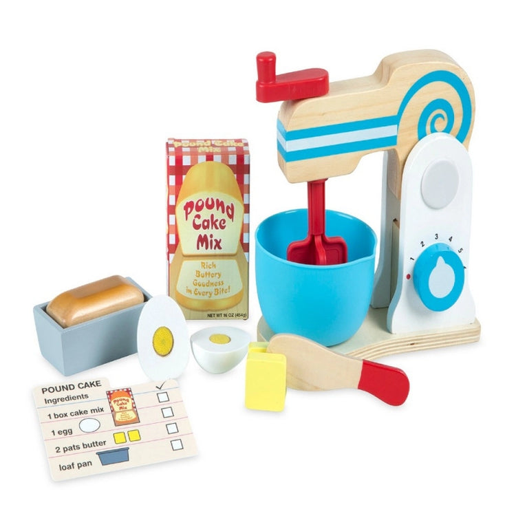Wooden Make-a-Cake Mixer Set