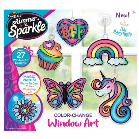Shimmer 'n Sparkle Color Changing Window Art