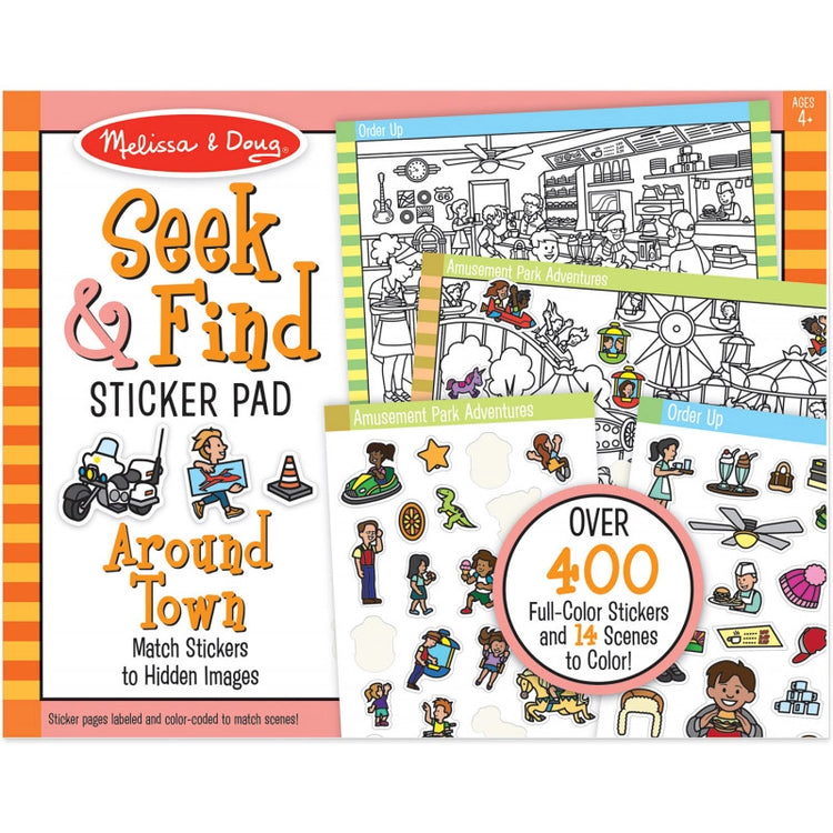 Seek & Find Sticker Pad- Around Town