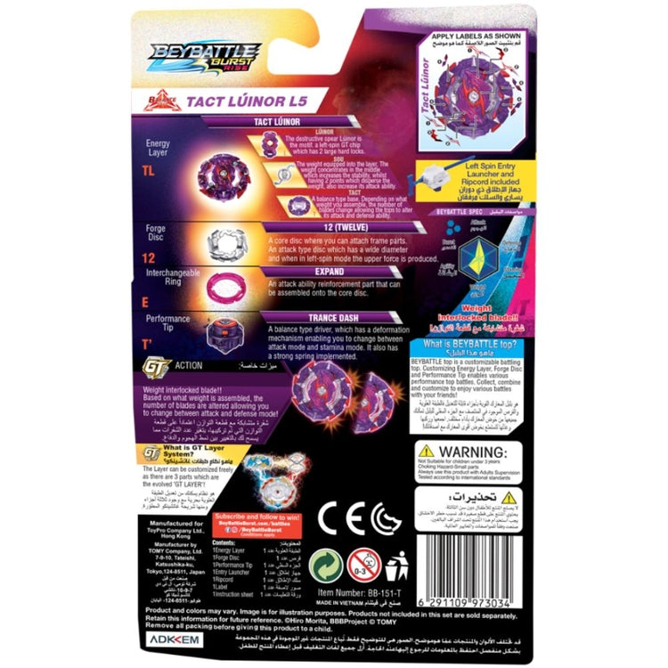 BeyBattle Burst Tact Luinor L5