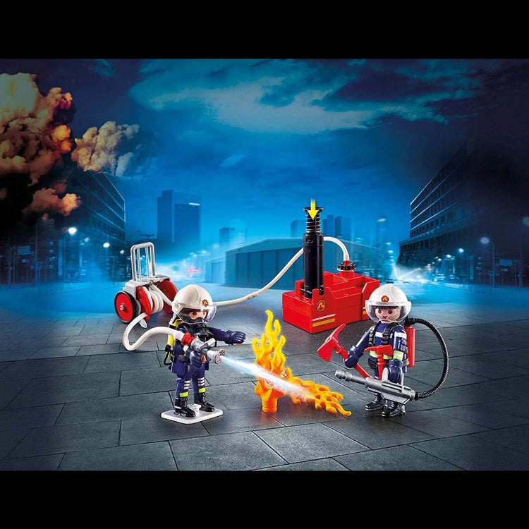 Firefighters with Water Pump- 40 Pcs