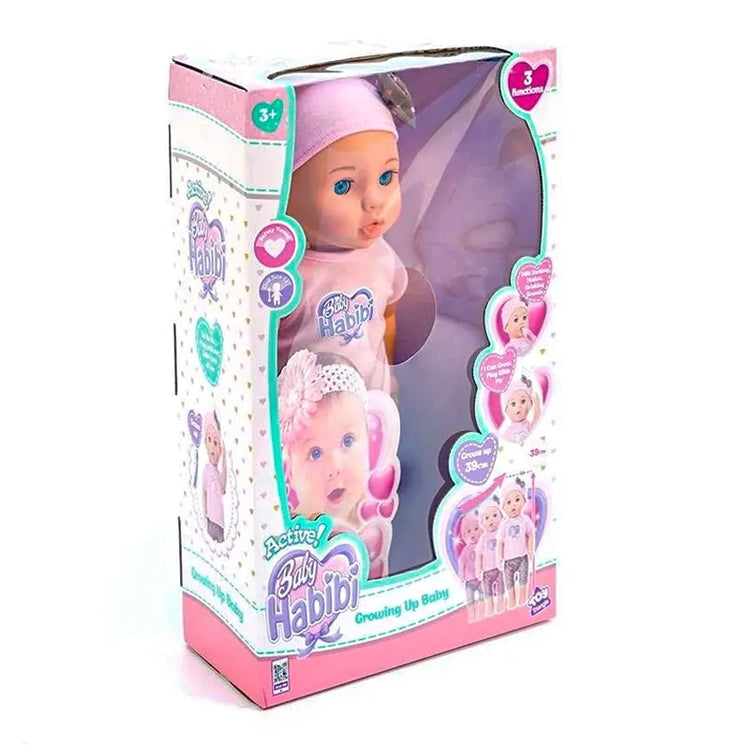 Baby Habibi Active Doll Growing Up Baby 14-Inch