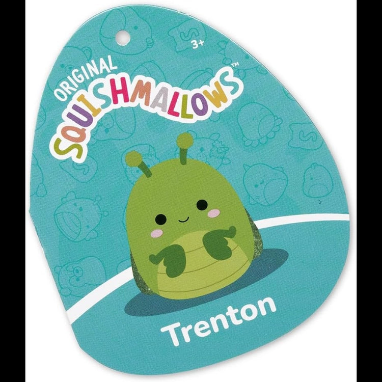 Squishmallows- Medium Plush 12" Trenton the Green Praying Mantis with Sparkle Wings