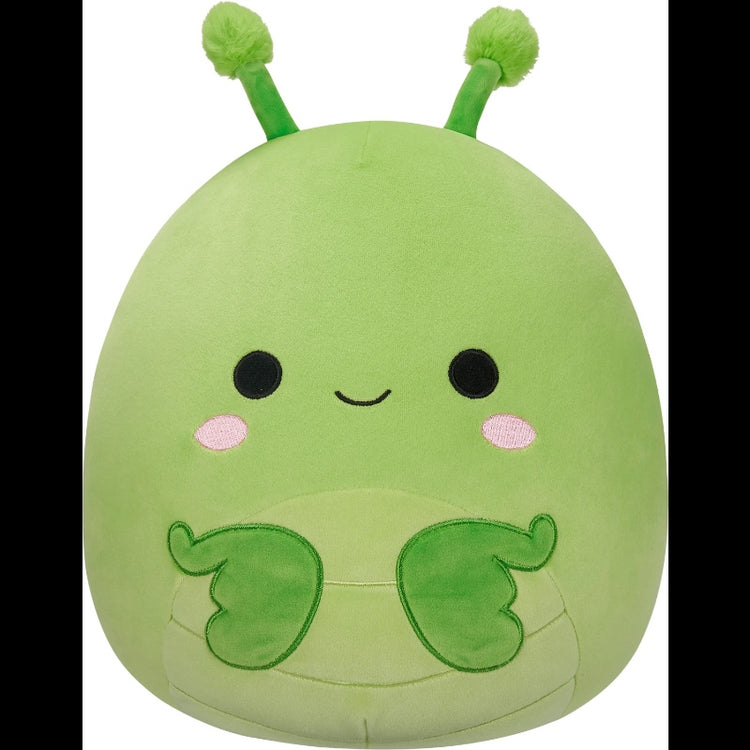 Squishmallows- Medium Plush 12" Trenton the Green Praying Mantis with Sparkle Wings